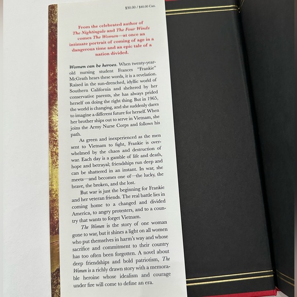 The Women by Kristin Hannah Hardcover Book Historical Fiction - Picture 4 of 16